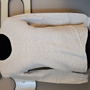 Madewell Cream Textured Knit Top